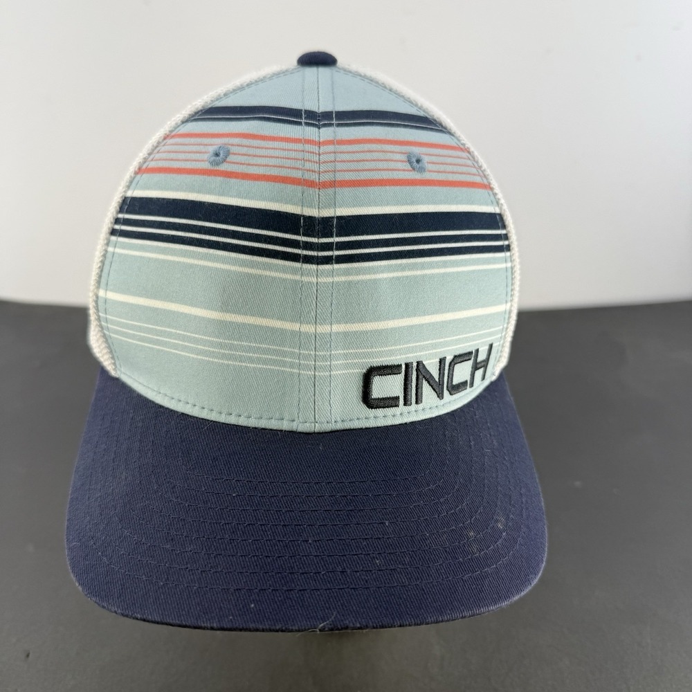 Cinch Men's Embroidered Logo  Baseball Cap Snap Back Navy Hat L/XL